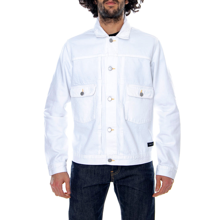 E-Classic - White - Giacca Estiva Uomo Bianca I026684-02GD . EDWIN 