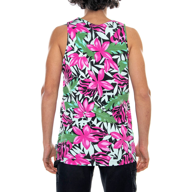Griffin Floral Tank - Multicolor - Canotta Uomo Multicolore 19SITT66-PINK . IUTER 