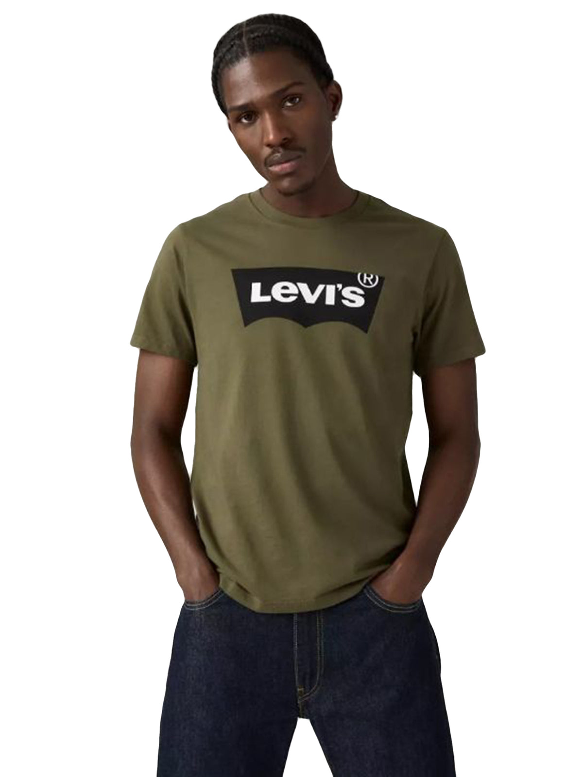 HOUSEMARK GRAPHIC TEE HM SSNL TECH OLIVE NIGHT - Maglietta Girocollo Uomo Verde 22489-0153 . LEVIS 
