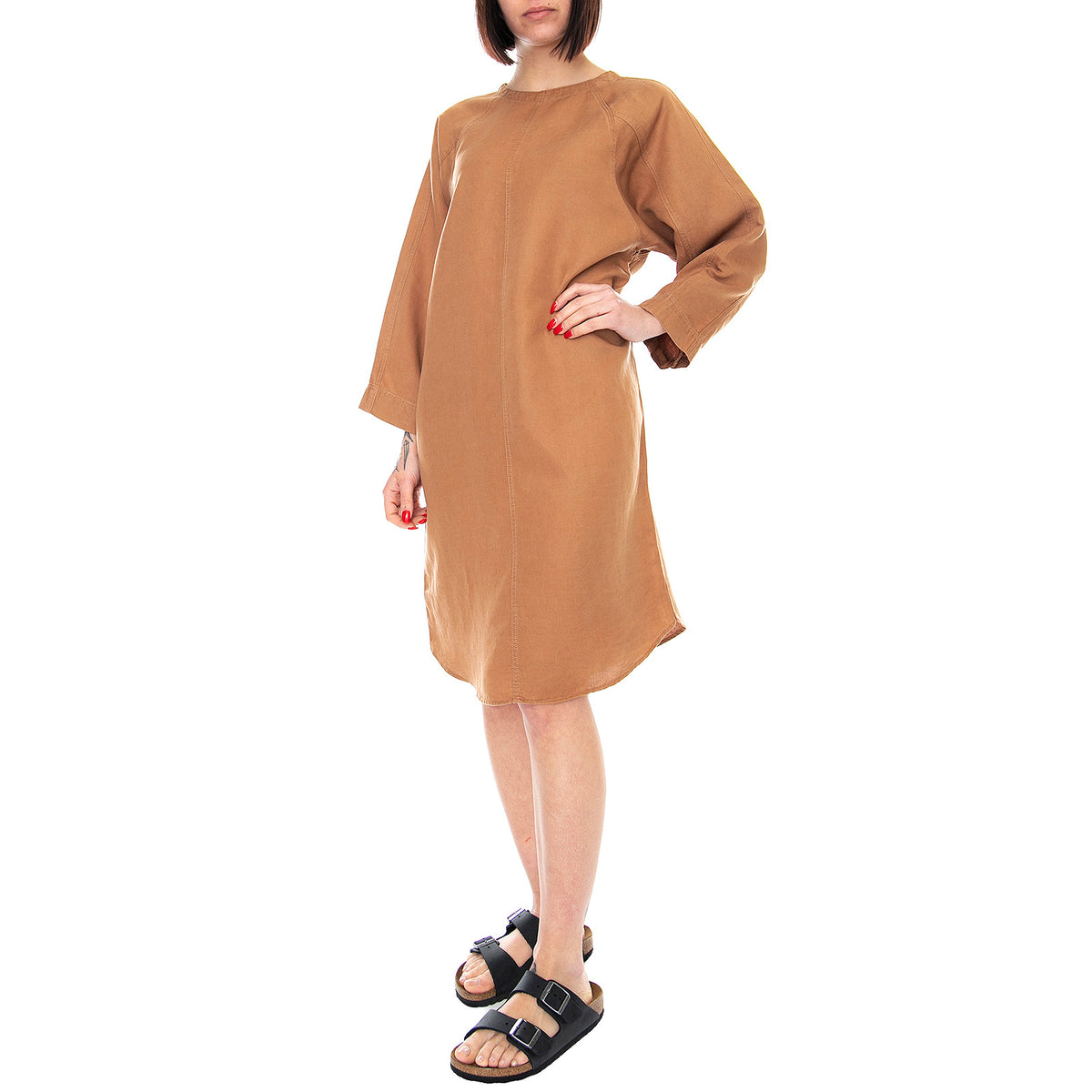 Womens Lynxie Dress - Toffee - Abito Donna Marrone 330331-441 . ELVINE 