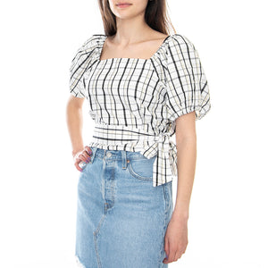 Vera Blouse - Sally Plaid / Cloud Dancer - Top Donna Multicolore 29298-0002 . LEVIS 