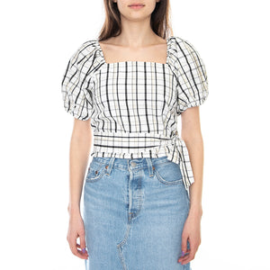 Vera Blouse - Sally Plaid / Cloud Dancer - Top Donna Multicolore 29298-0002 . LEVIS 