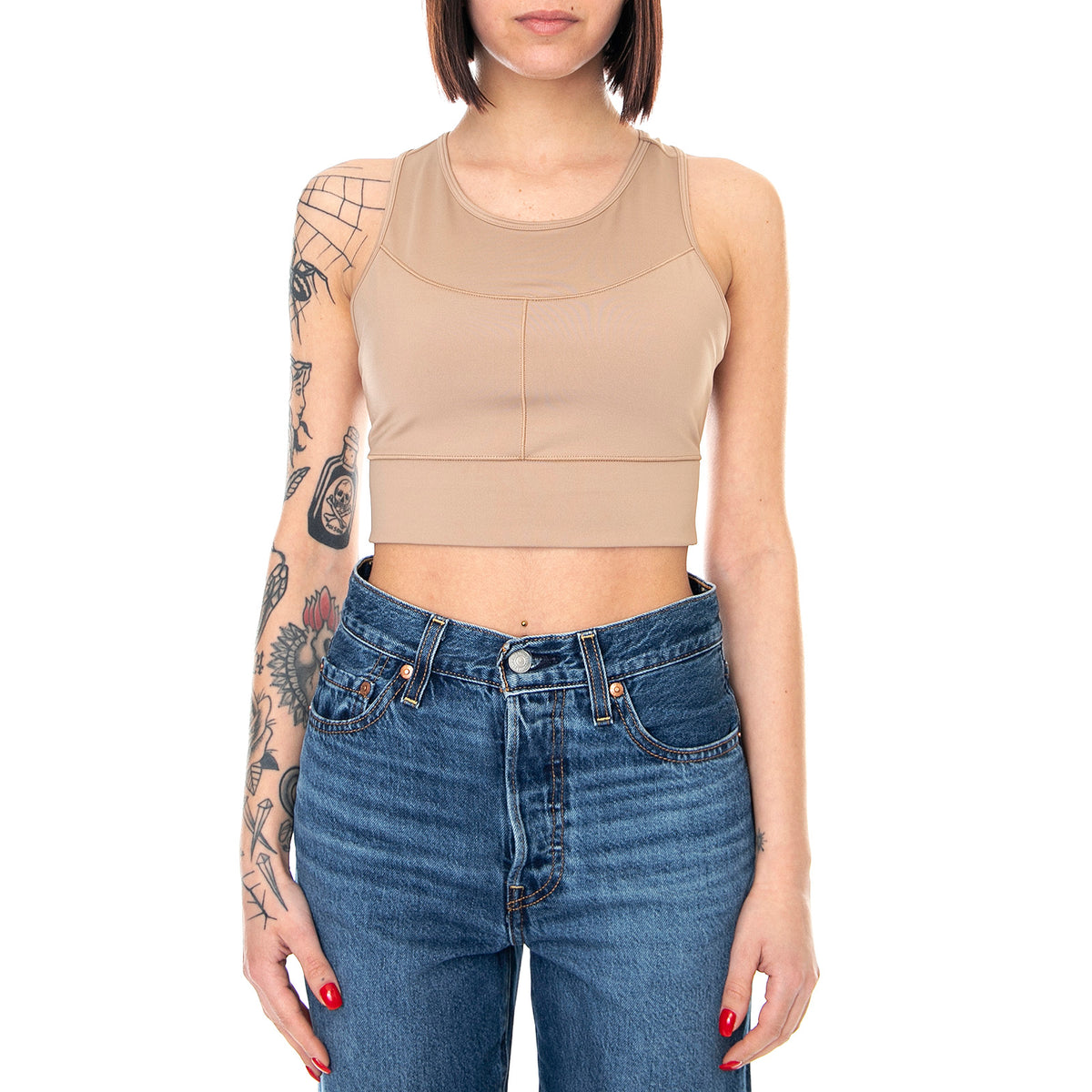 Womens Infuse Crop Top - Amphora - Canotta Donna Marrone 53025596 . PUMA 