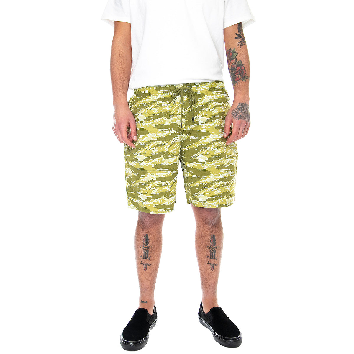 Mens Fuck It Shorts - Tiger Camo - Bermuda Uomo Multicolore PT00123-DYOLI . HUF 