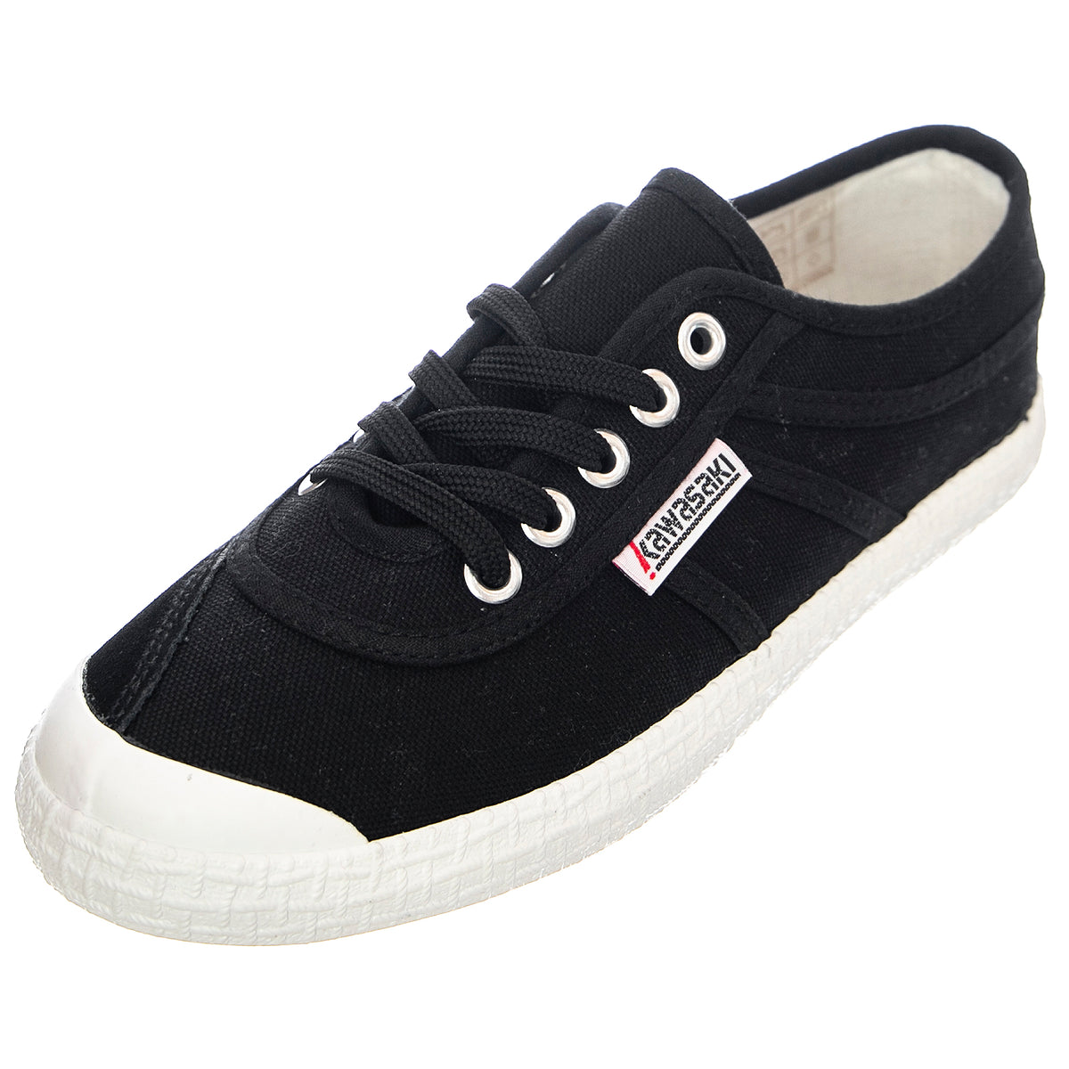 Solid - Scarpe Stringate Profilo Basso Uomo / Donna Nere KWS192495-1001 . KAWASAKI 