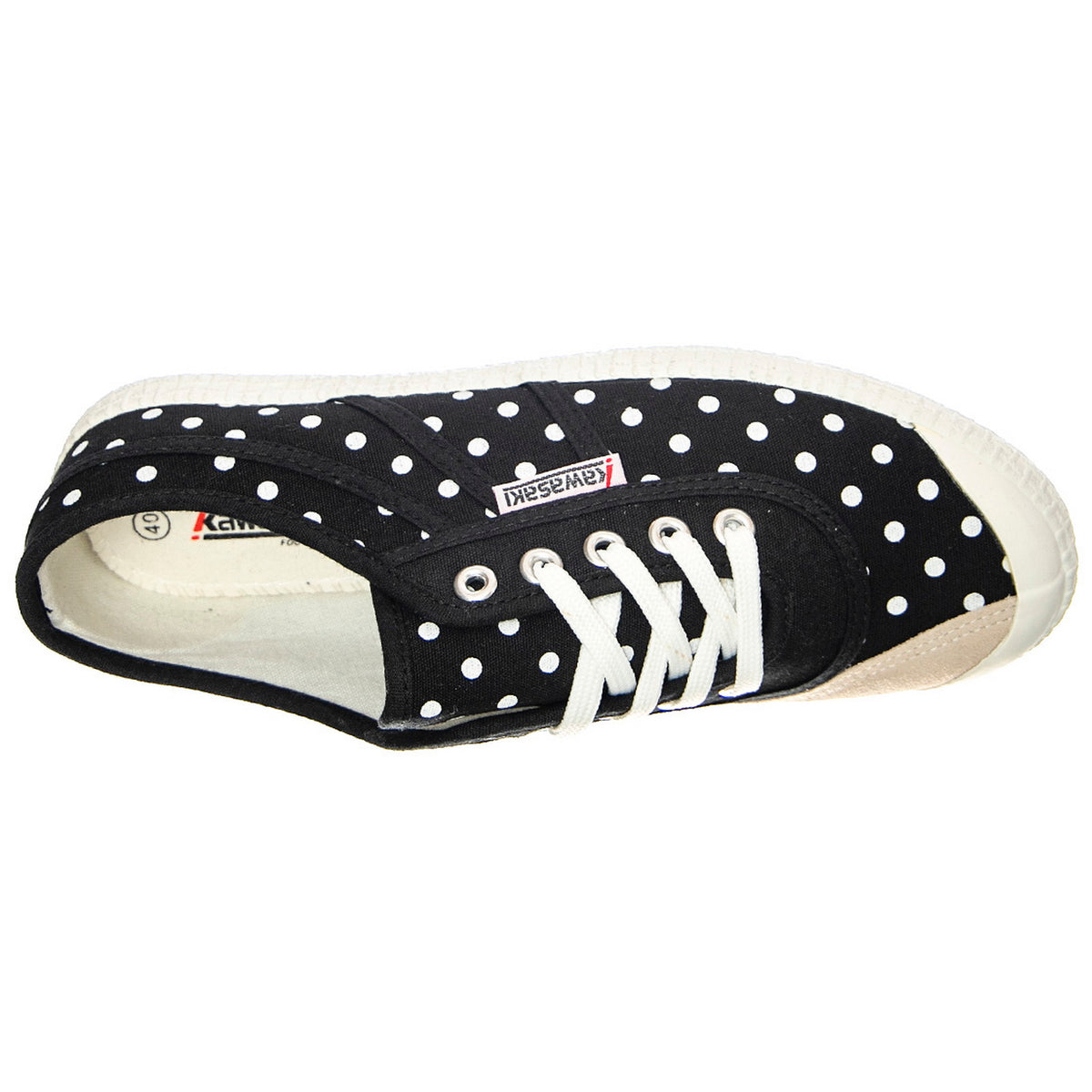 Polka 202421 - Scarpe Stringate Profilo Basso Donna Nere KWS202421-1001 . KAWASAKI 
