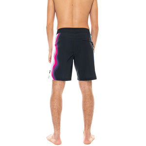Mens Warped Sidestripe Boardshorts - Black - Bermuda da Bagno Uomo Neri VN0A49QVBLK1 . VANS 