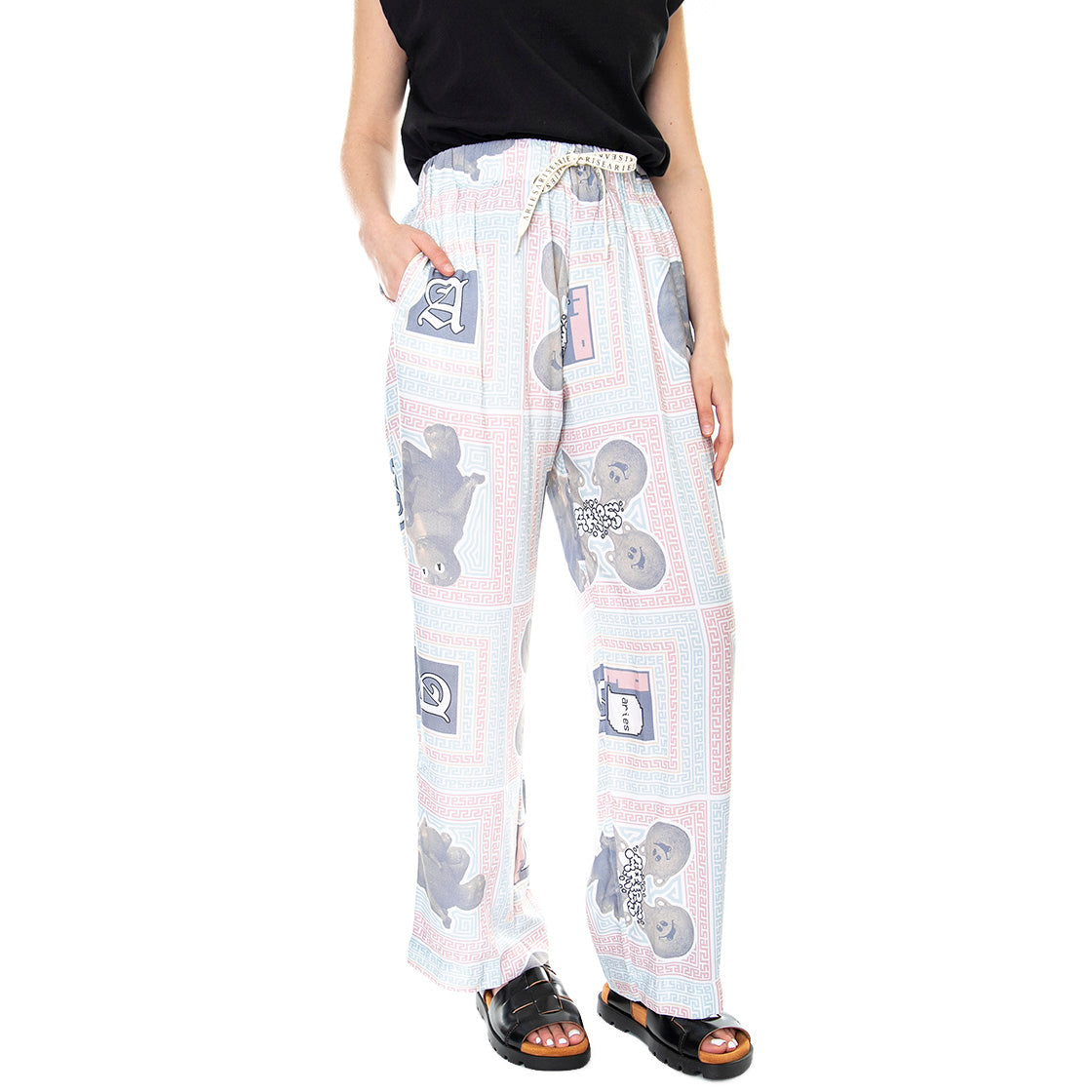 Scarf Printy Pyjama - Pantaloni Donna Multicolore FRAR30061-MLT . ARIES 