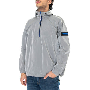 Windbreaker - Giacca con Cappuccio Uomo Grigia FRAR71100-GR . ARIES 