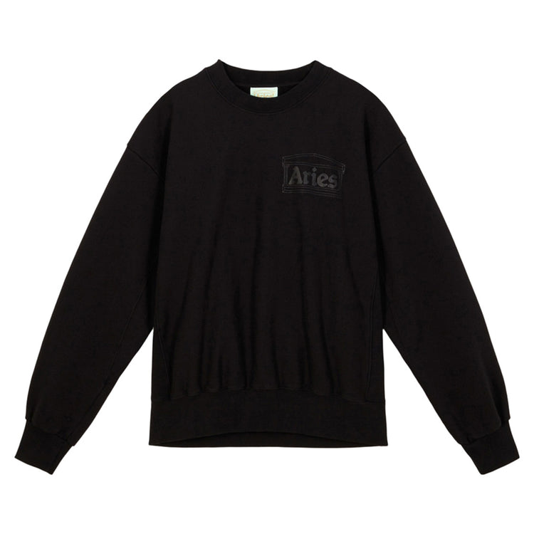 Classic Temple - Felpa Girocollo Uomo Nera SRAR20000-BLK . ARIES 