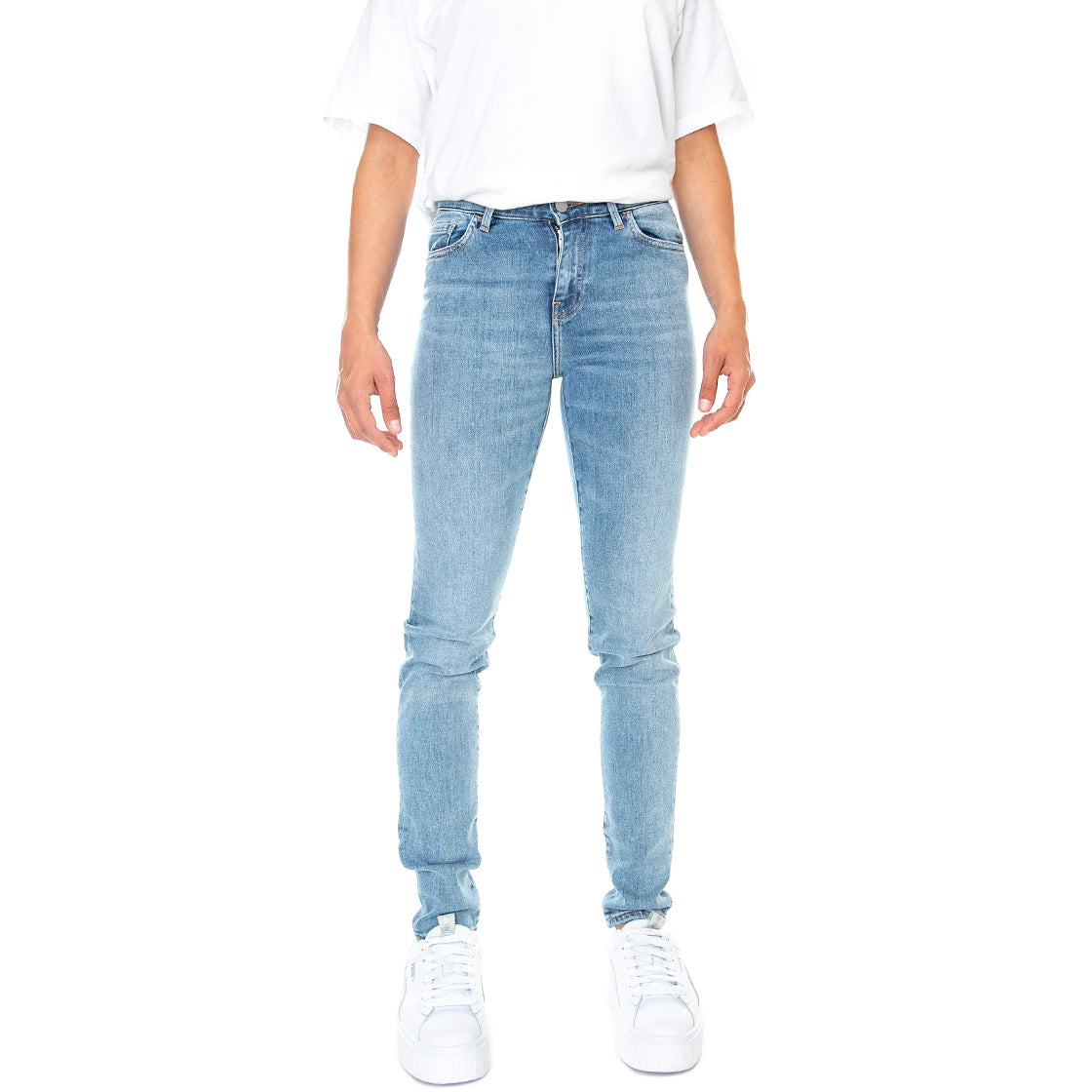 W' Bix Pant Blue LSW - Pantaloni Denim Jeans Donna Blu I026603.01.47.00 . CARHARTT WIP 
