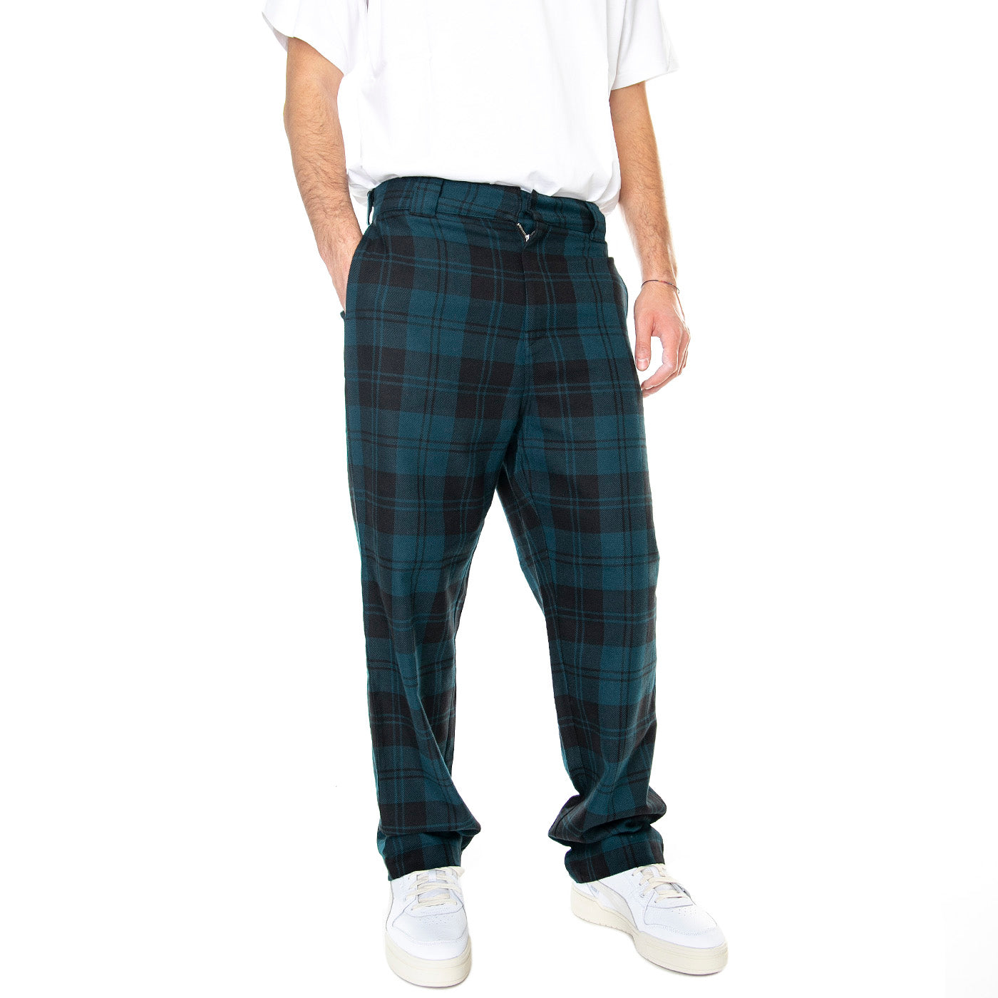 Pulford Pant Pulford Check, Duck Blue - Pantaloni Denim Jeans Uomo Multicolore I026998.05B.90.03 . CARHARTT WIP 