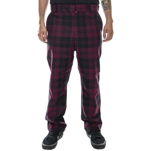 M' Pulford Check Pant Merlot - Pantaloni Chino Uomo Bordeaux I026998.05F.90.03 . CARHARTT WIP 