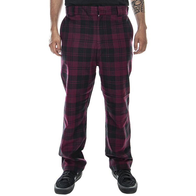 M' Pulford Check Pant Merlot - Pantaloni Chino Uomo Bordeaux I026998.05F.90.03 . CARHARTT WIP 