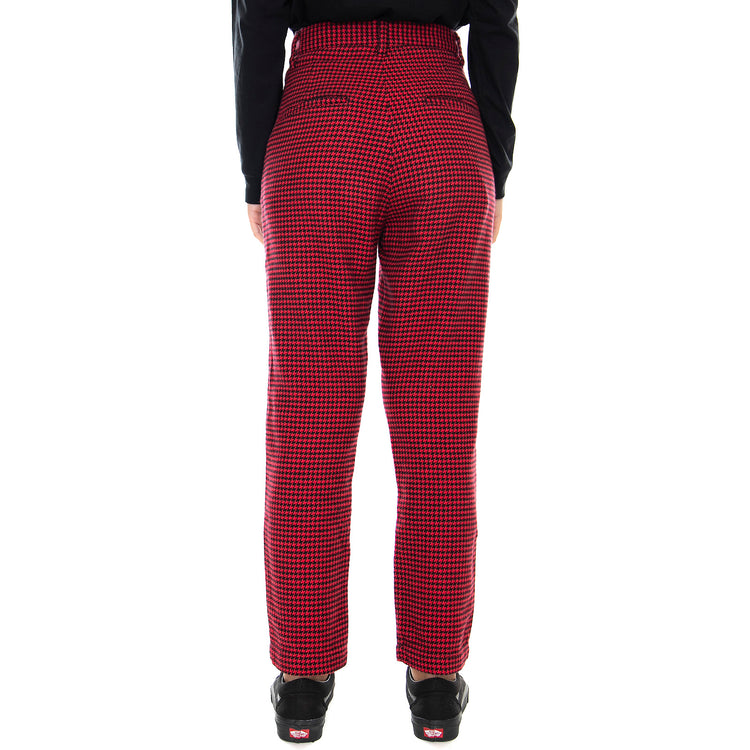 W' Norvell Pant Black / Cardinal Check - Pantaloni Donna Neri / Rossi I027000.9N.90.03 . CARHARTT WIP 