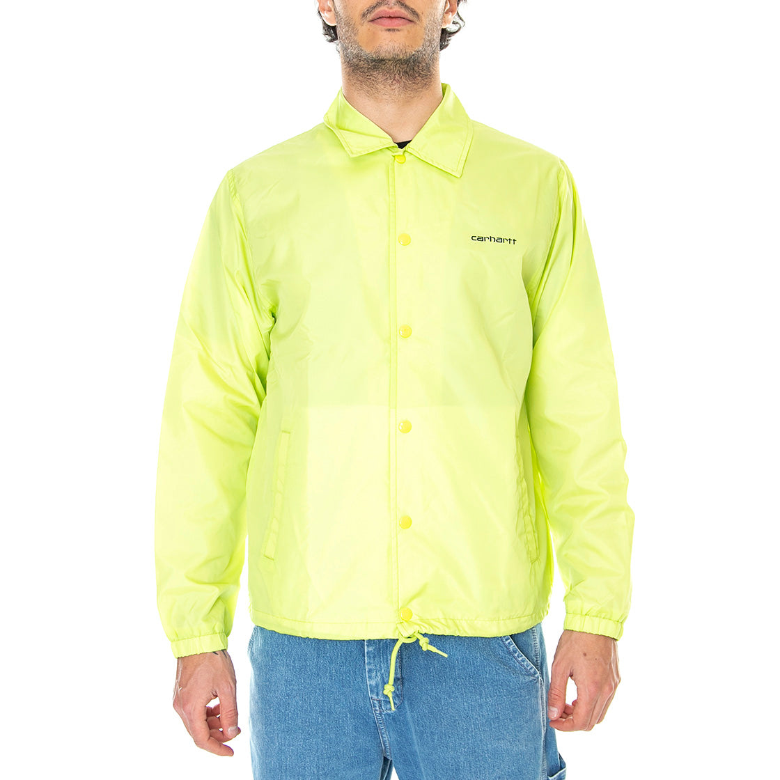 Carhartt Script Coach Jacket Lime / Black - Giacca Uomo Verde I027784.09E.90.03 . CARHARTT WIP 