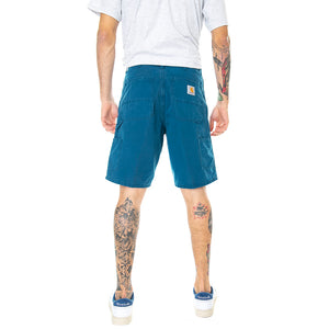 Single Knee Short Moody Blue - Bermuda Uomo Blu I027945.08N.GD.00 . CARHARTT WIP 