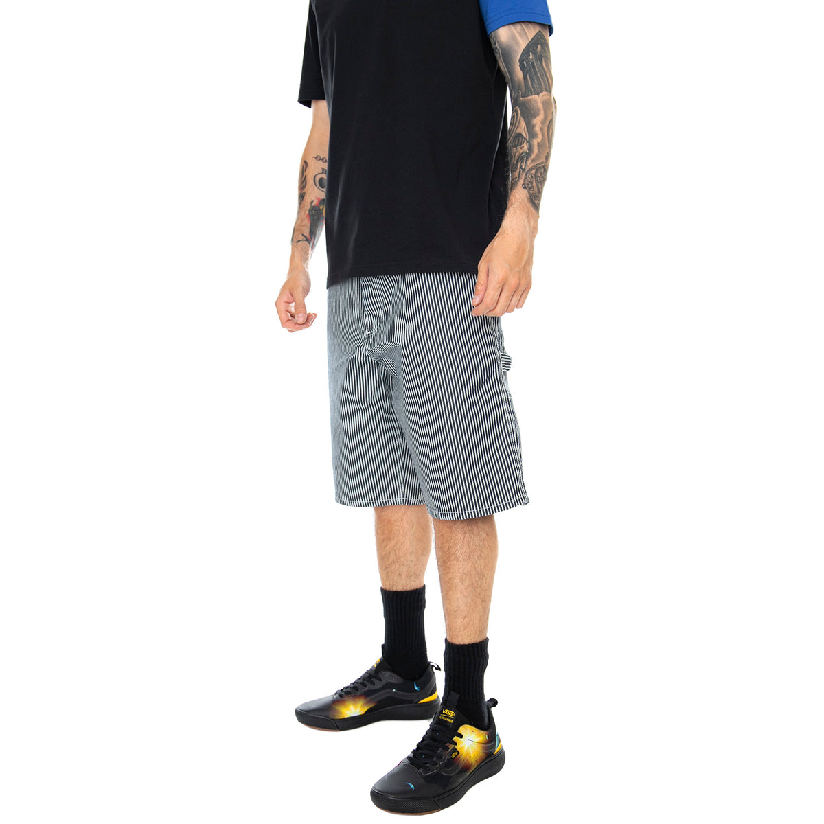 Single Knee Shorts - Blue / White - Bermuda Uomo Blu / Bianchi I027947.981.02.00 . CARHARTT WIP 