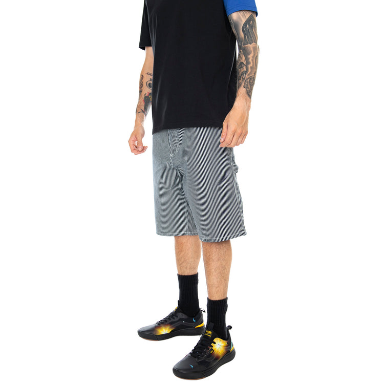 Single Knee Shorts - Blue / White - Bermuda Uomo Blu / Bianchi I027947.981.02.00 . CARHARTT WIP 