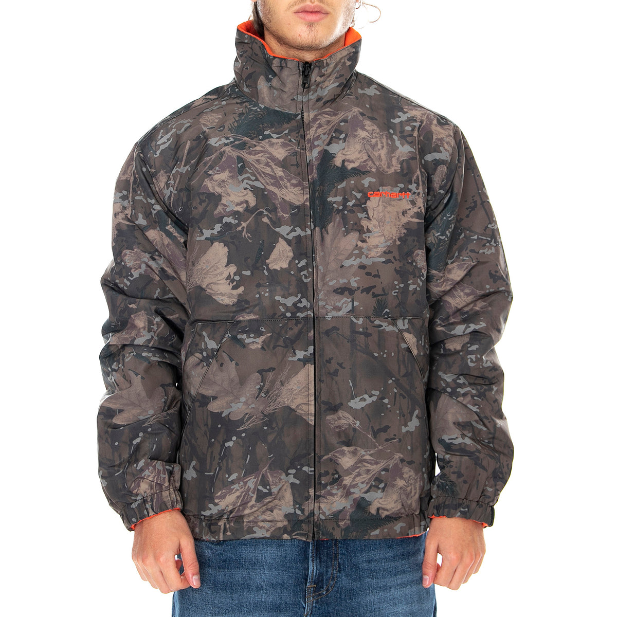 Denby Reversible Jacket Camo Combi / Safety Orange - Giacca Uomo Multicolore I028094.0G2.00.03 . CARHARTT WIP 