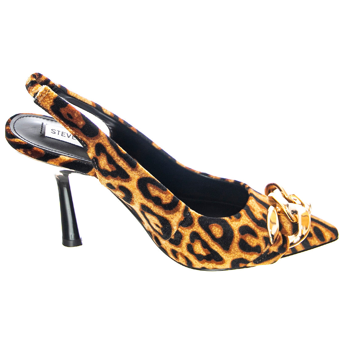 Womens Jazzily Leopard Velvet Sandals SMSJAZZILY-LEO . STEVE MADDEN 