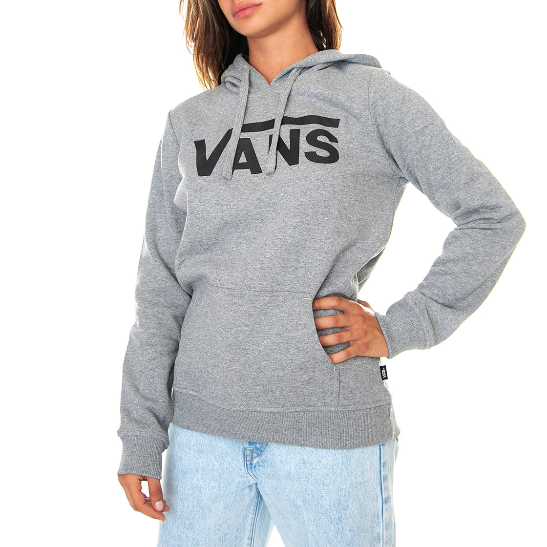 Wm Classic V II - Felpa con Cappuccio Donna Grigia / Heather VN0A53OVYR21 . VANS 