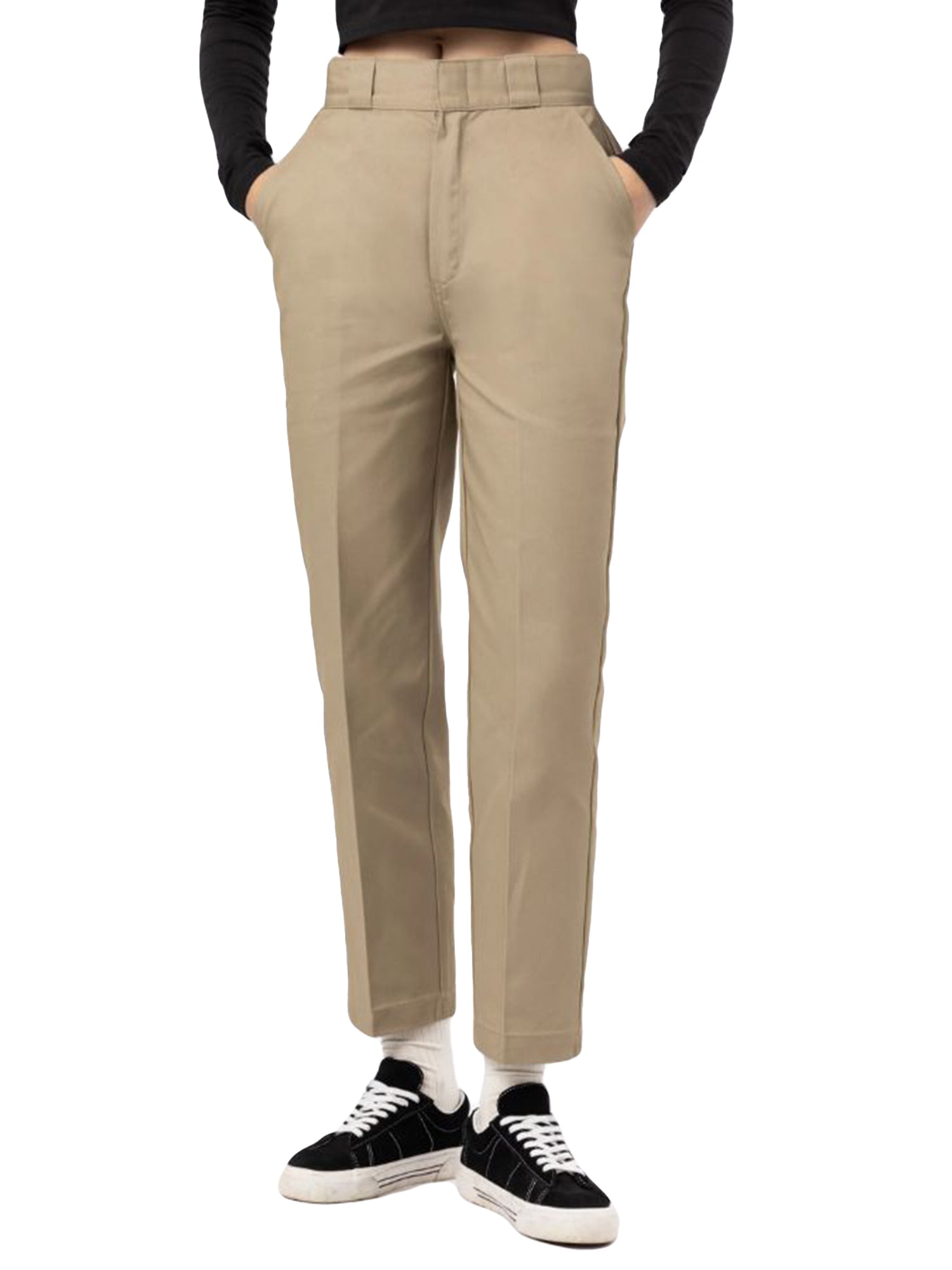 PHOENIX CROPPED REC KHAKI - Pantaloni Donna Beige DK0A4Y5AKHK1 . DICKIES 