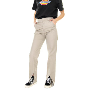 W' Phoenix Split Hem Sandstone - Pantaloni Donna Beige DK0A4YGCSS01 . DICKIES 