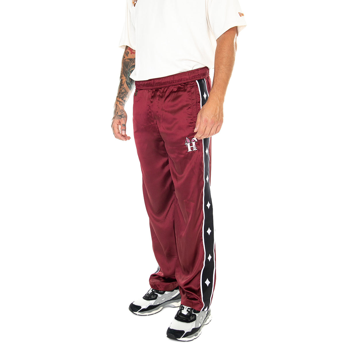 M' Huf x Freddy Gibbs Track Pant - Pantaloni Uomo Neri PT00311 . HUF 