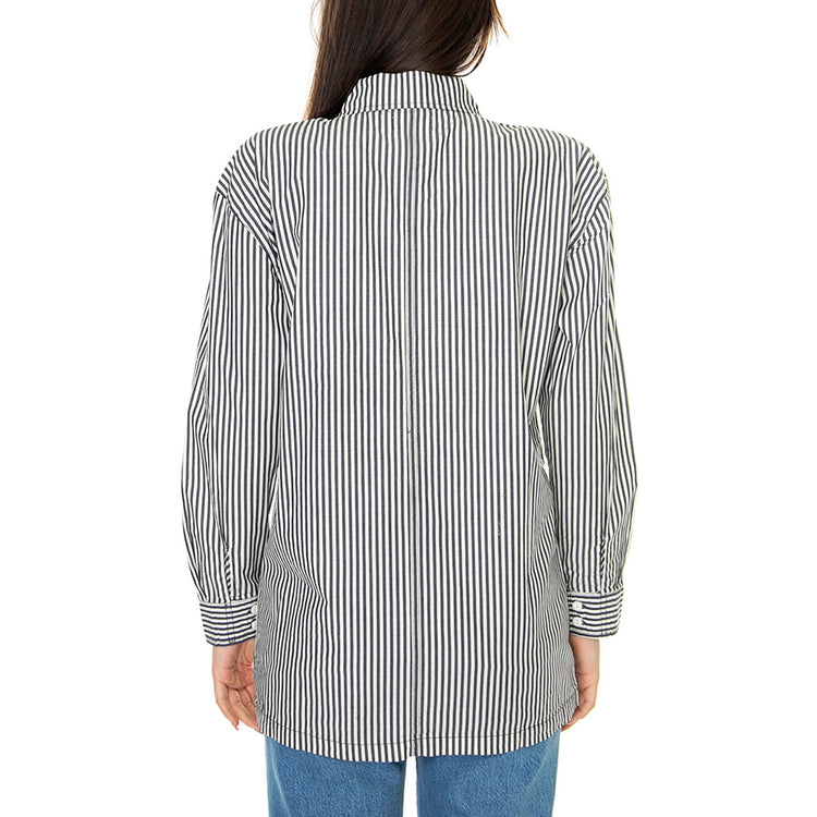 W' Bowery Overshirt Navy - Camicia Donna Multicolore 1294-NAVY . BRIXTON 