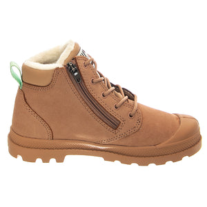 Pampa Hi Cuff Wps Oz Nude Brown - Stivaletti Profilo alla Caviglia Bambino / Bambina Marroni PAK57217-254-M . PALLADIUM 