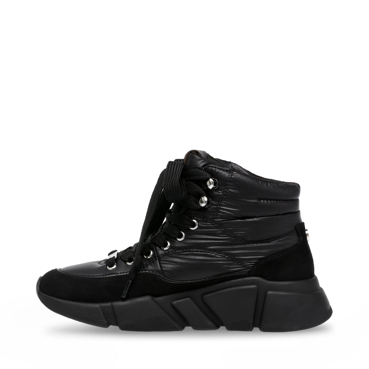 Gameplan Black - Stivaletti Stringati Profilo alla Caviglia Donna Neri SMPGAMEPLAN-BLA . STEVE MADDEN 