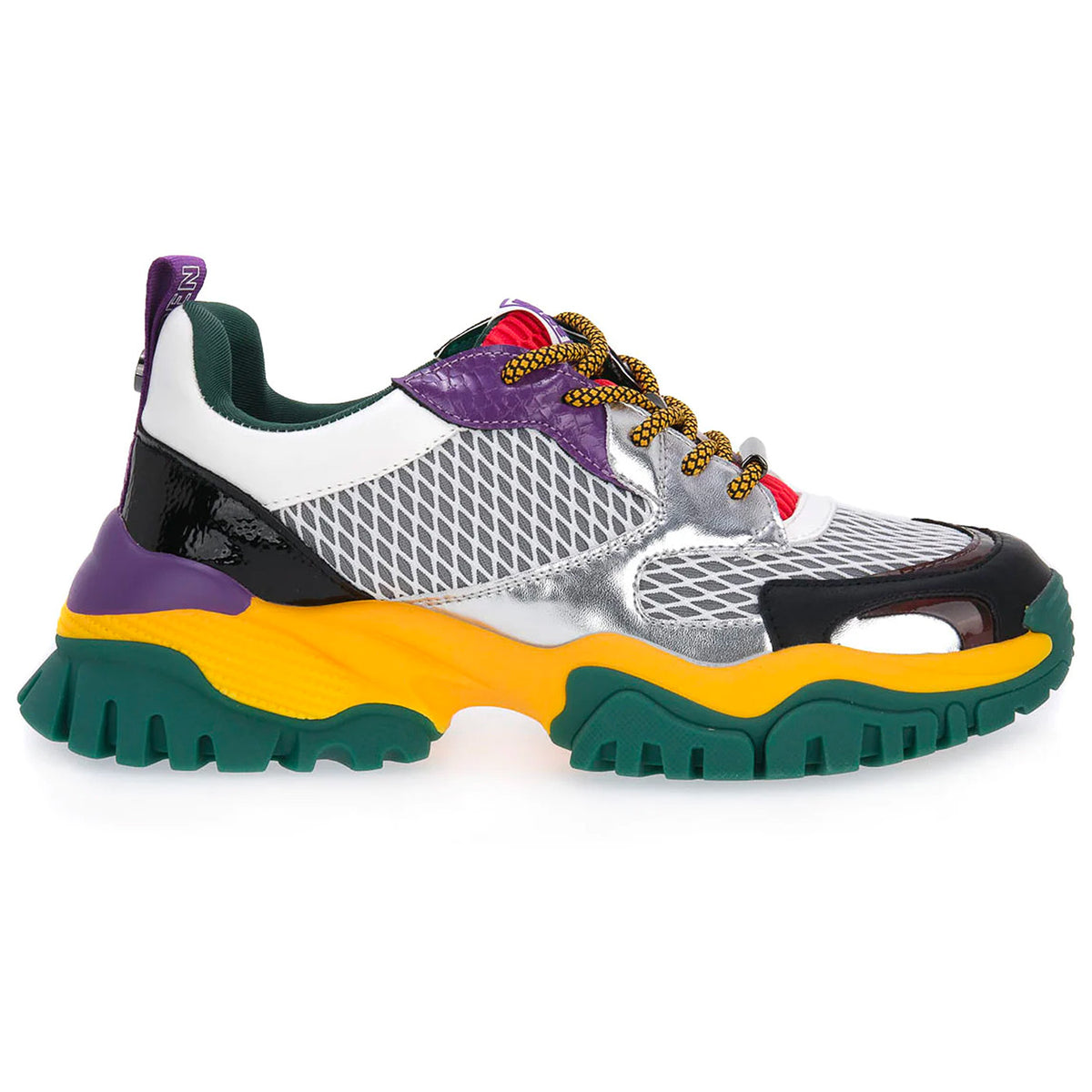 Trilling Sil / Grn - Scarpe Stringate Profilo Basso Donna Multicolore SMPTHRILLING-SIL . STEVE MADDEN 