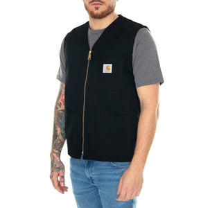 ARBOR VEST BOURBON / AGED CANVAS BLACK - Gilet Uomo Nero I031521.1YH3K . CARHARTT WIP 