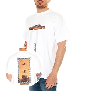 Huf Car Club S/S Tee White - Maglietta Girocollo Uomo Bianca TS02168-WHITE . HUF 