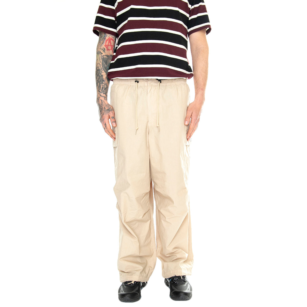 Giant Parachite Cargo Pant Silver Grey - Pantaloni Cargo Uomo Beige 142020236-SIG . OBEY 