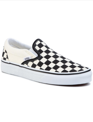 UA CLASSIC SLIP-ON CHBD BLKWH - Scarpe Profilo Basso Slip-On Uomo Checkerboard Nere / Bianche VN000EYEBWW1 . VANS 