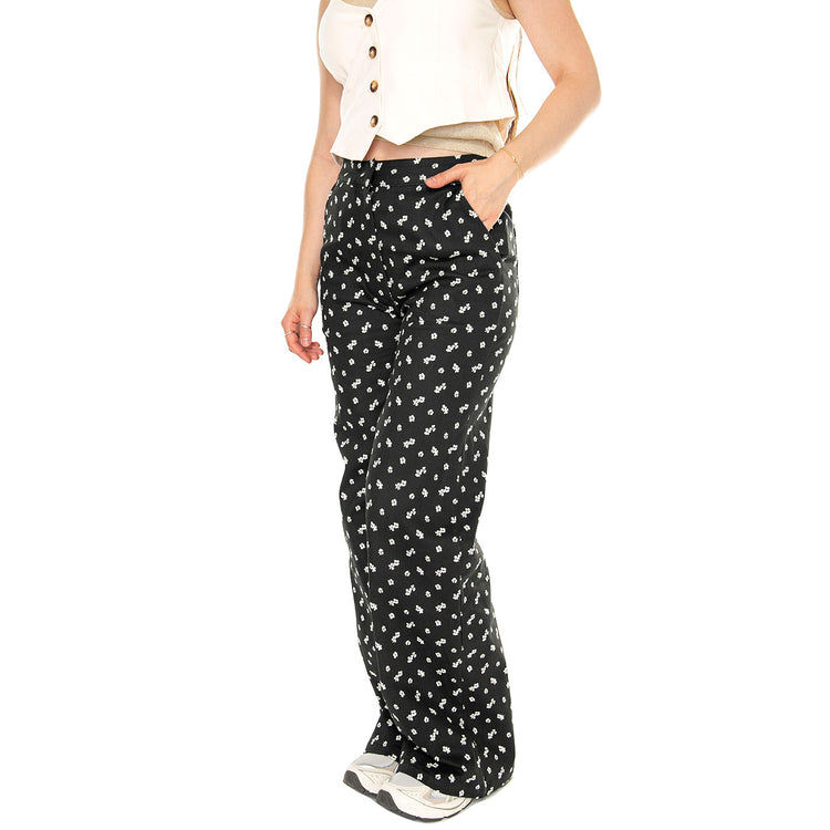 Jeans estampado floral Linum Denim Jeans - Pantaloni Denim Jeans Donna Neri 41W/11251 . WILD PONY 
