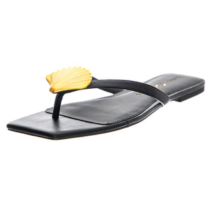 The Camie Shell Sandal Black - Sandali Donna Neri KPSKP2916-BLK . KATY PERRY 
