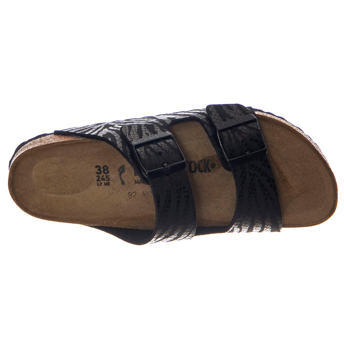 Arizona zebra black, Synthetics - Sandali Donna Neri 1029560 . BIRKENSTOCK 