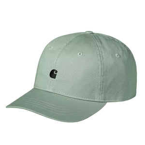 Madison Logo Cap Frosted Green / Black - Cappellino con Visiera Verde I023750.2NFXX . CARHARTT WIP 