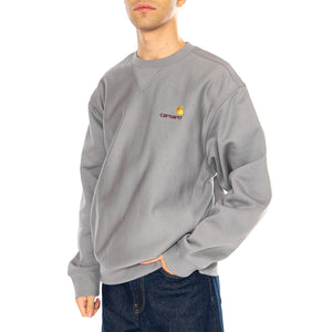 American Script Sweat Yosemite - Felpa Girocollo Uomo Grigia I025475.2LRXX . CARHARTT WIP 