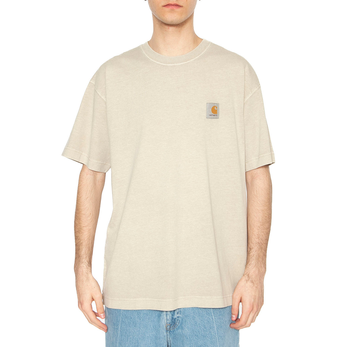 S/S Nelson T-Shirt Fleur De Sel - Maglietta Girocollo Uomo Beige I029949.2LPGD . CARHARTT WIP 