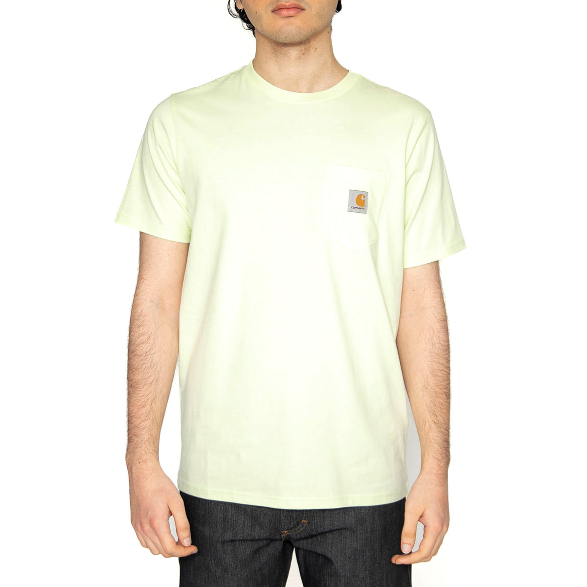 S/S Pocket T-Shirt Air Green - Maglietta Girocollo Uomo Verde I030434.2P6XX . CARHARTT WIP 