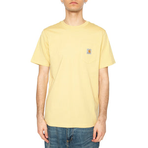 S/S Pocket T-Shirt Air Yellow - Maglietta Girocollo Uomo Gialla I030434.TMXX . CARHARTT WIP 