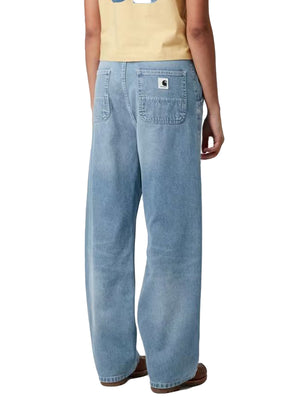W' SIMPLE PANT BLUE LIGHT TRUE WASHED - Pantaloni Denim Jeans Donna Blu I031924.01ZO . CARHARTT WIP 
