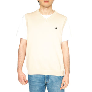Madison Vest Sweater Fleur De Sel / Black - Gilet Uomo Beige I033036.2NQXX . CARHARTT WIP 
