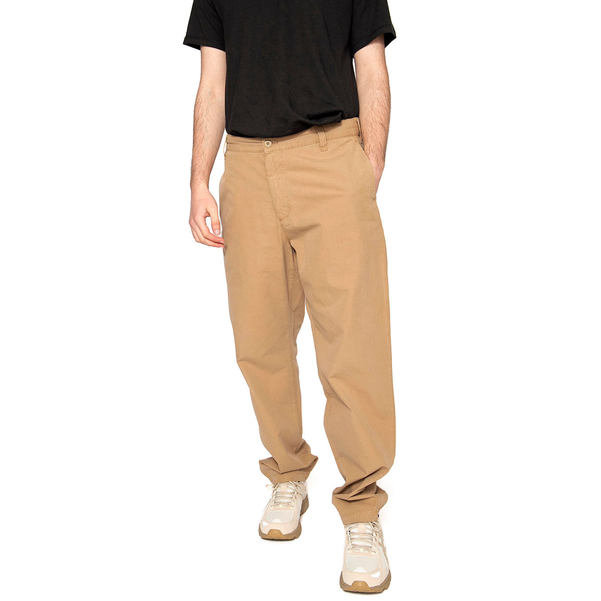 Calder Pant Leather - Pantaloni Uomo Marroni I033128.8YGD . CARHARTT WIP 