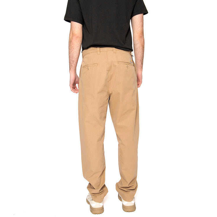 Calder Pant Leather - Pantaloni Uomo Marroni I033128.8YGD . CARHARTT WIP 