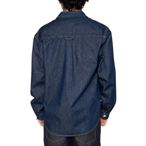 Harvey Shirt Jac Blue - Camicia Denim Jeans Uomo Blu I033346.0102 . CARHARTT WIP 
